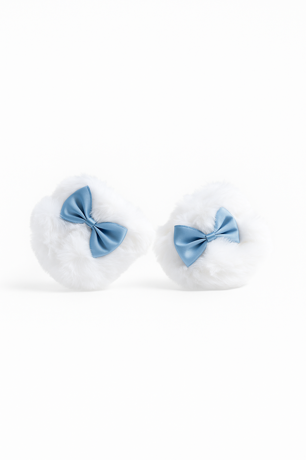 Sweet Bow Blue Slippers
